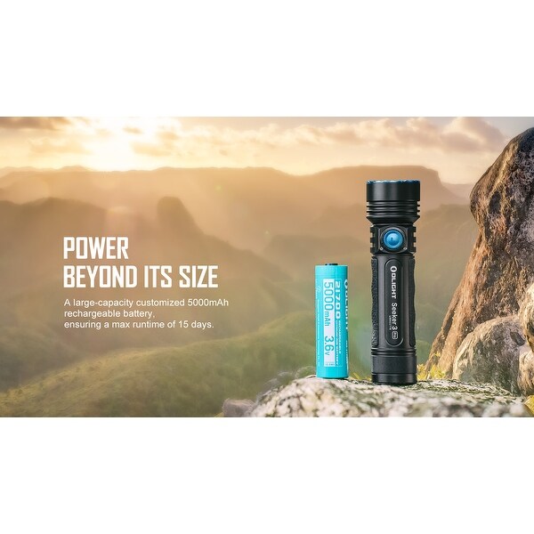 Olight Seeker 3 Pro 4200 Lumen Rechargeable Flashlight - Bed Bath