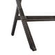 preview thumbnail 18 of 59, SAFAVIEH Outdoor Akita Folding Table with Umbrella Hole - 54.6" x 31.2" x 28.08"