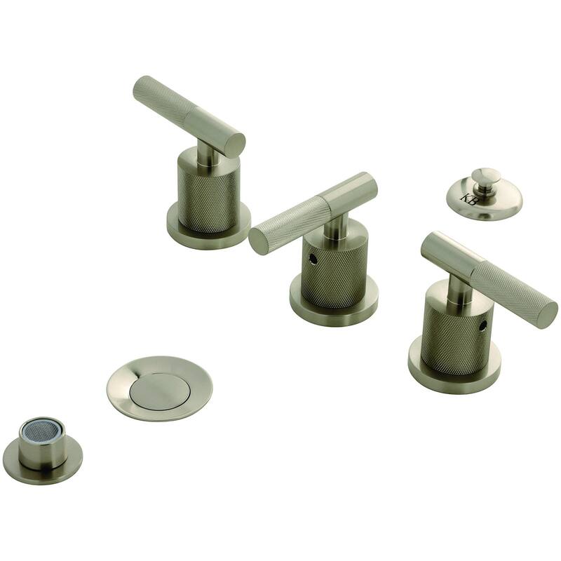 Kingston Brass KB632.KNL Convergent 1.5 GPM Widespread Bidet Faucet - Brushed Nickel