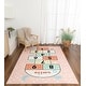 preview thumbnail 3 of 5, Kids Collection Pink Playful Numbers Design Rug