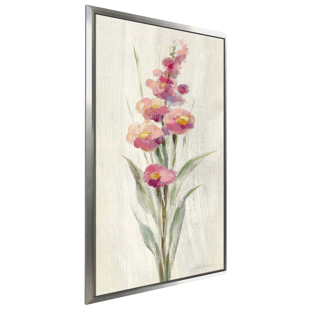 "Farm Flower I Light" Print on Floating Canvas