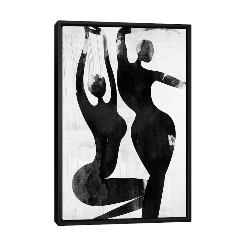 iCanvas "Let's Dance Love II" by Nikki Chu Framed Canvas Print - Black - 48x32