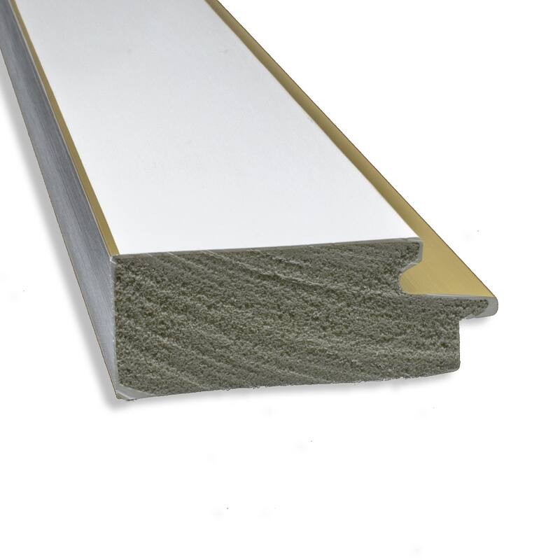 Beveled Bathroom Wall Mirror - Eva White Gold Frame