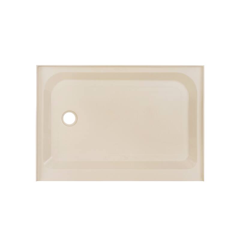 Voltaire 48 x 36 Single-Threshold, Left Drain, Shower Base, Biscuit
