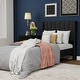 preview thumbnail 41 of 88, AUFANK Upholstered Platform Bed Frame with Headboard Wooden Slats Support Black - Twin