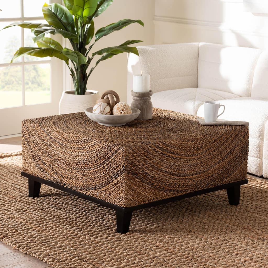 Verino Bohemian Natural Seagrass Coffee Table
