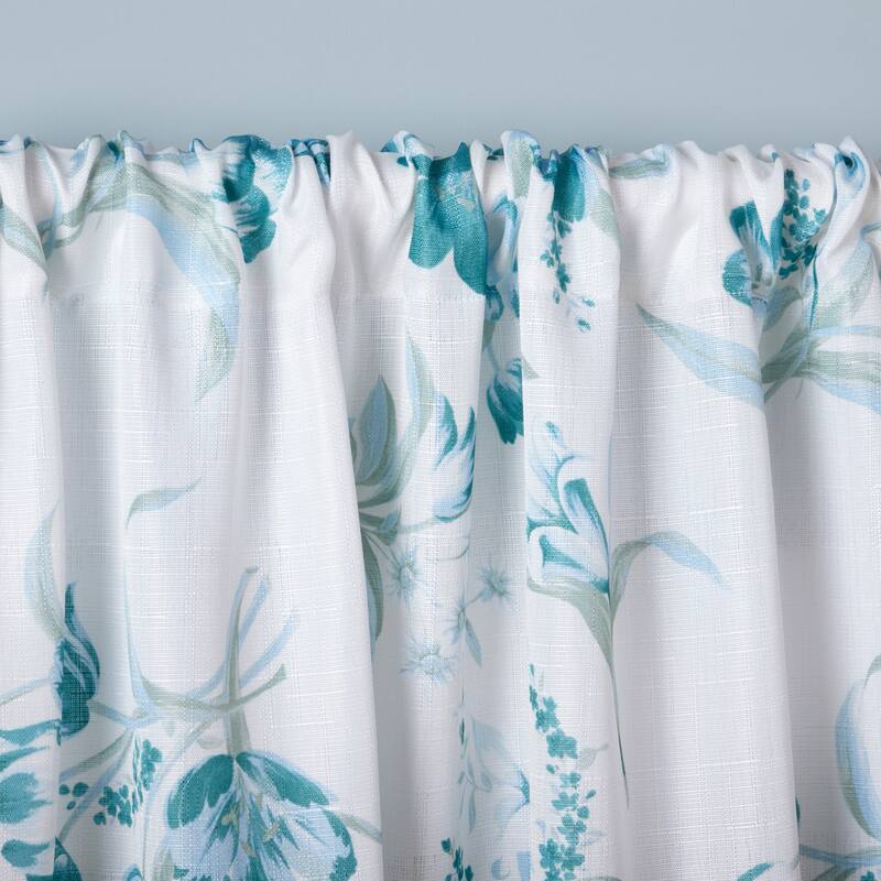 Estate View Printemps Light Filtering Rod Pocket Curtain Panel Pair