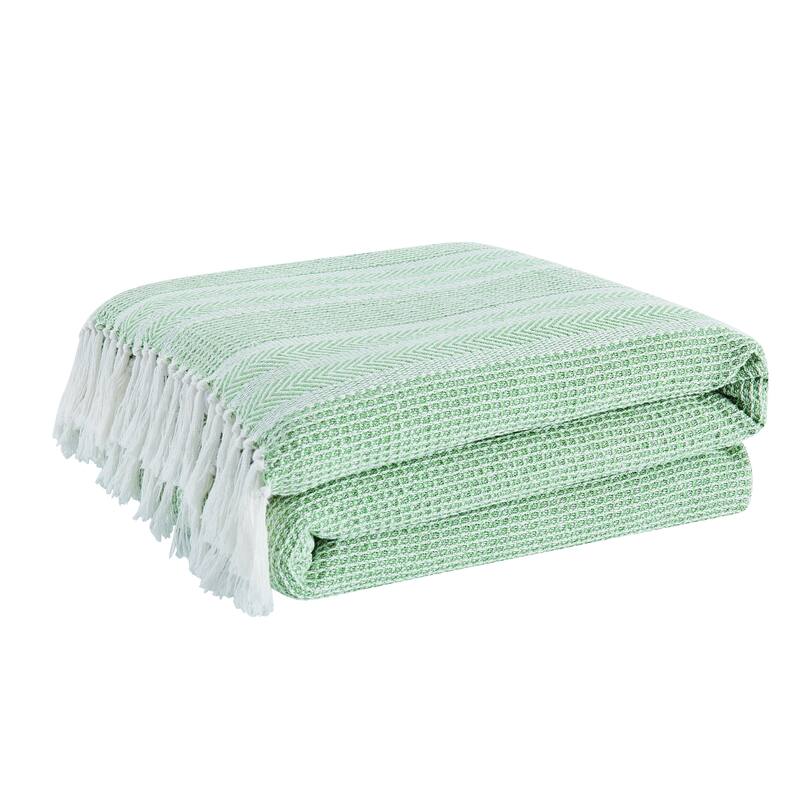 Oceanfront Resort Textured Stripe Throw
