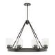 preview thumbnail 6 of 11, Hunter Hartland Wagon Wheel Chandelier - Dining Room, Kitchen, Entry - Modern Farmhouse, Industrial