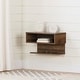 preview thumbnail 7 of 20, South Shore Sazena Floating Nightstand Natural Walnut