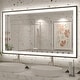 preview thumbnail 1 of 84, Extra Large Black Frame LED Bathroom Vanity Mirror with 3 Years Warranty and UL Certified