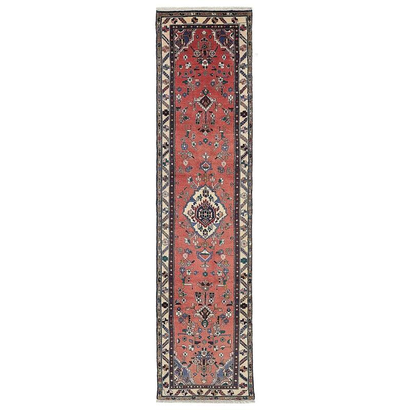 ECARPETGALLERY Hand-knotted Andelz Dark Copper Wool Rug - 2'4 x 9'7
