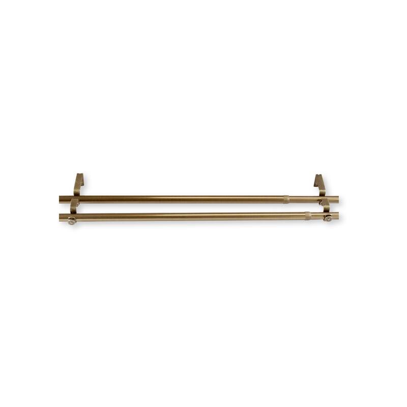 InStyleDesign 13/16 inch dia. Double Rod Extender - 28 to 48 inches - Antique Brass