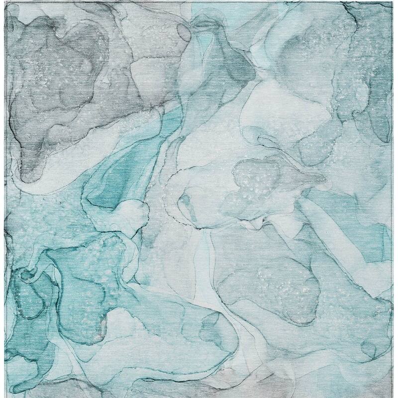 Lalu Unique Abstract Weather Resistant Timeless Fusion Outdoor Rug
