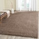 SAFAVIEH Laguna Shag Verdiana Solid Color 2-inch Thick Shag Rug - 8'6" x 12' - Taupe