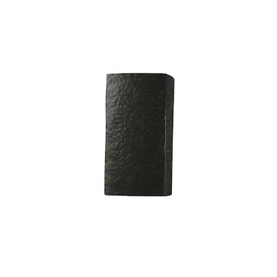 Justice Design Ambiance Iron Outdoor Small Rectangle Wall Sconce