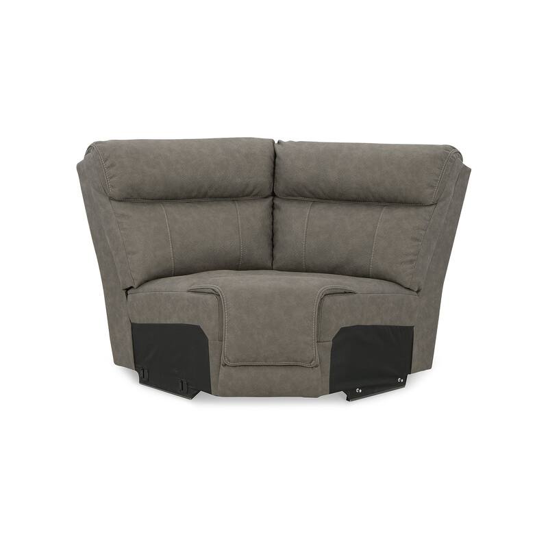 Signature Design by Ashley Starbot Gray 4-Piece Power Reclining Sectional - 73"W x 100"D x 42"H