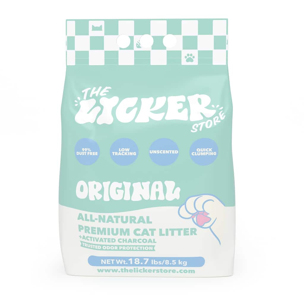 Unscented Premium Clumping Bentonite Clay Cat Litter w/Activated Charcoal
