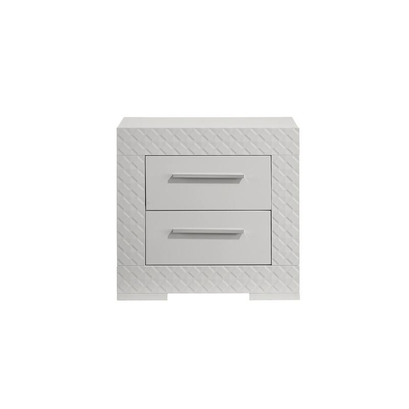 Modern Style 2-Drawer Night stand Made with Wood