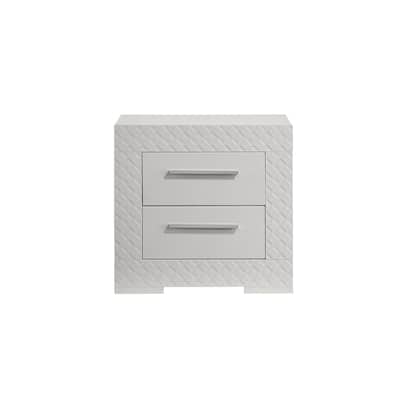 Modern Style 2-Drawer Night stand Made with Wood