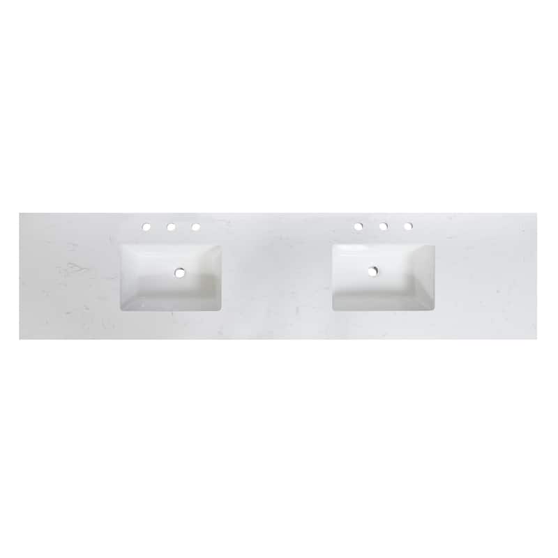 Altair Oderzo Bathroom Vanity Countertop in Aosta White Finish