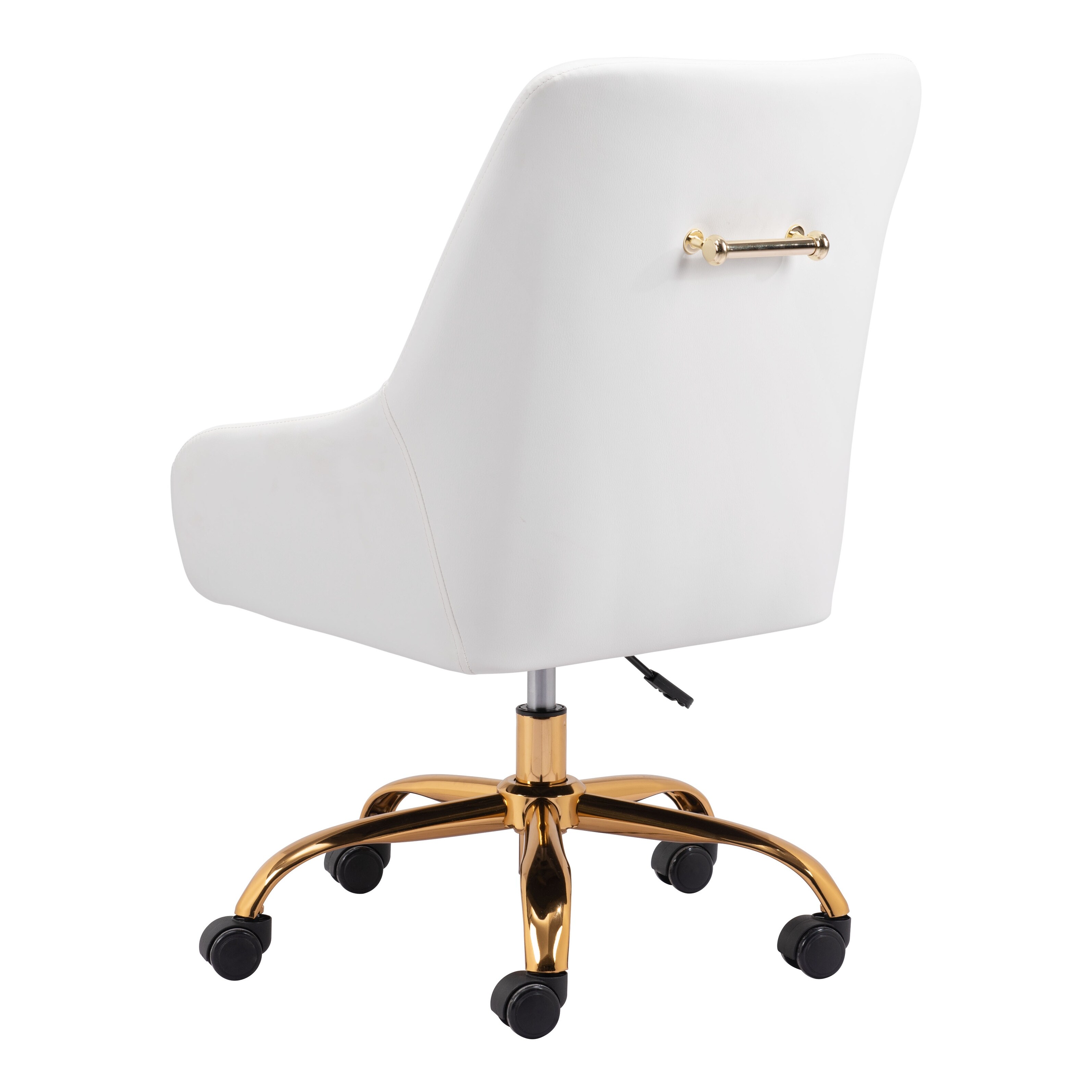 Office chair white and gold shop