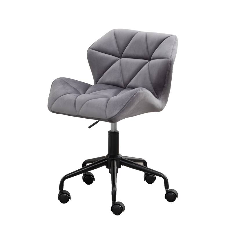 Eldon Diamond Tufted Adjustable Swivel Office Chair, Yellow