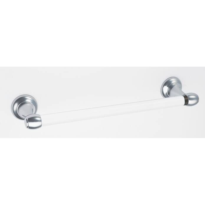 Alno Royale Acrylic 24 Inch Wide Towel Bar - Polished Chrome