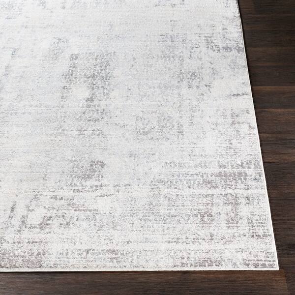 Shop Jeni Gray Distressed Abstract Area Rug 7 10 X 10 3 7 10