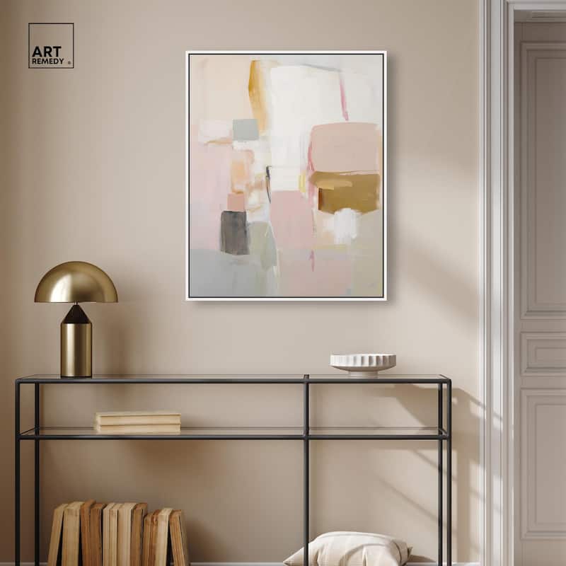 Apricot Cream I Canvas by Art Remedy