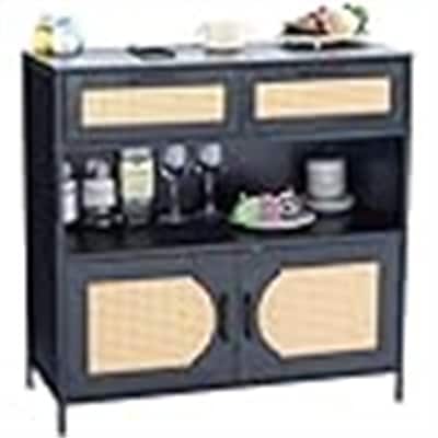 Sideboard Buffet Cabinet - 13.9"D x 31.5"W x 31.5"H