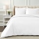 preview thumbnail 57 of 84, Superior 1200 Thread Count Egyptian Cotton Solid or Embroidered Duvet Cover Set White - California King