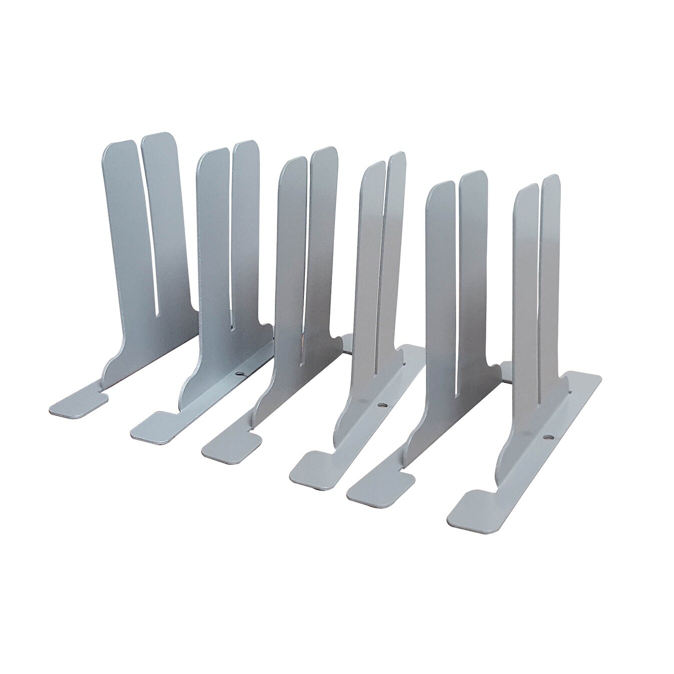 Offex Office Desk Partition Antimicrobial Brackets Only For Diy A Sneeze Guard Personal Protection Shield 3 Pk 3 Sets Per Pk Overstock