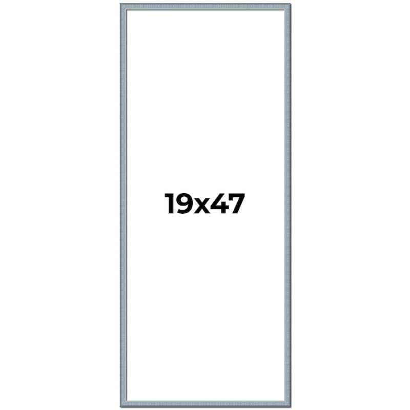 19x47 Frame Rustic Sky Blue Solid Wood Picture Frame | 0.75 Inch