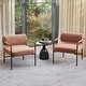 preview thumbnail 10 of 8, Costway 1/2 PCS Modern Velvet Upholstered Accent Chair with