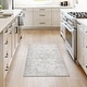 preview thumbnail 64 of 90, Thomasville Emporia Industrial Traditional Machine Washable Non-Slip Soft Flat Pile Chenille Area Rugs 2'6"x4' - Adry Ivory - Rectangle