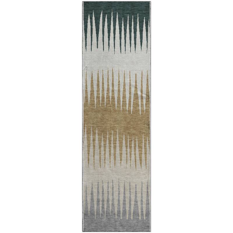 Premium Washable Super Soft Modern Spikes Mayfield Rug