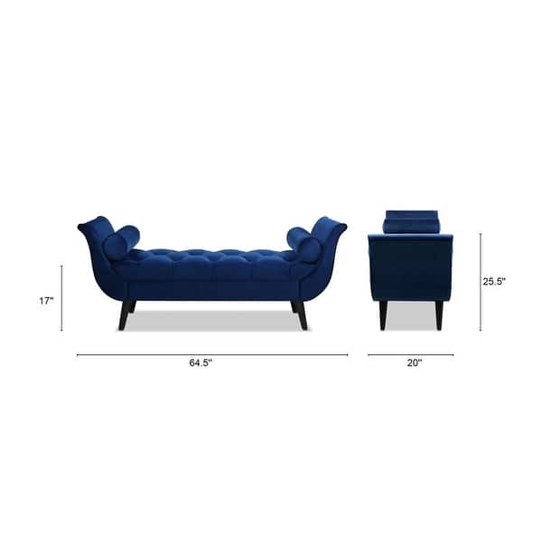 dimension image slide 0 of 3, Jennifer Taylor Home Alma Tufted Entry Bench