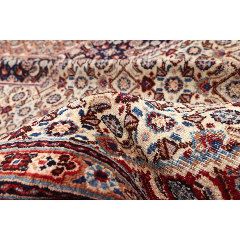 ECARPETGALLERY Hand-knotted Antalya Vintage Cream Wool Rug - 9'5 x 12'6