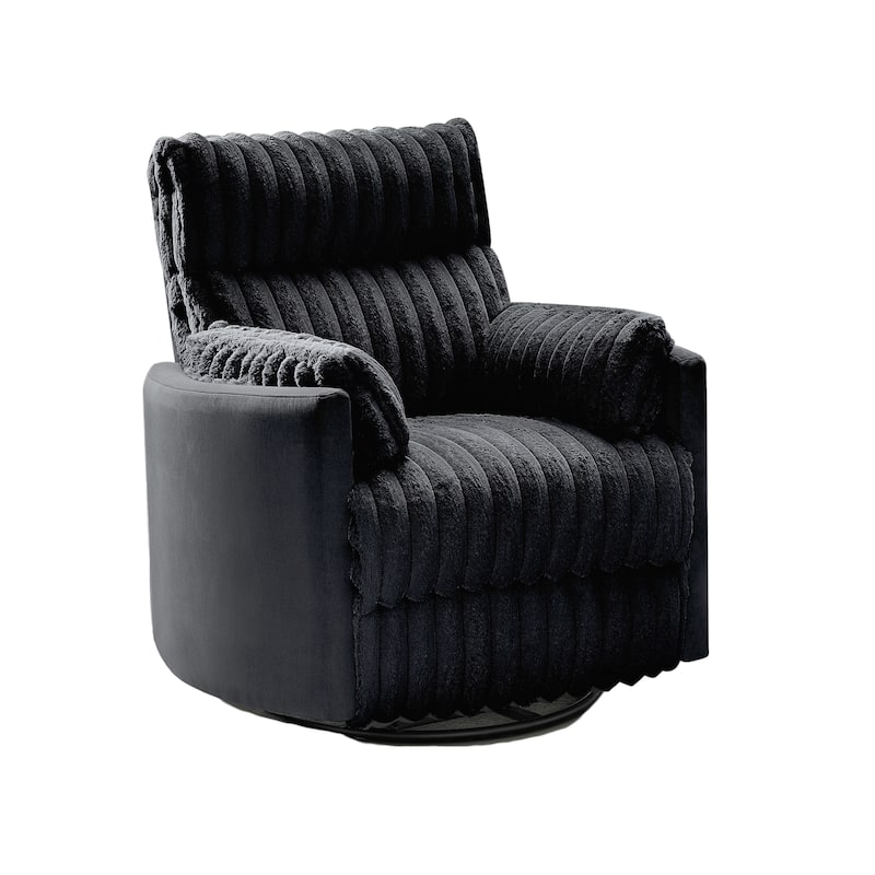 Roundhill Furniture Bocaton Wide Wale Corduroy Upholstery Manual Recliner
