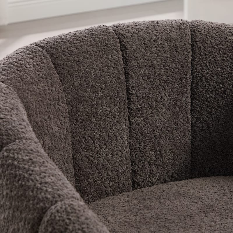 32.3" W Modern Swivel Accent Chair,Chenille Single Sofa Seating