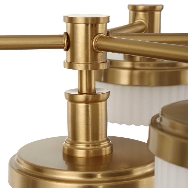 Uttermost Wedge 12 Lt LED Brass Chandelier - 40.625"W x 40.625"D x 7.25"H