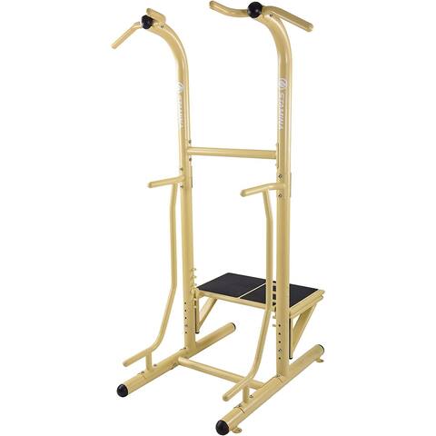 Stamina 65-1485 Weather-Resistant Outdoor Fitness Power Tower Pro Station, Gold - 88