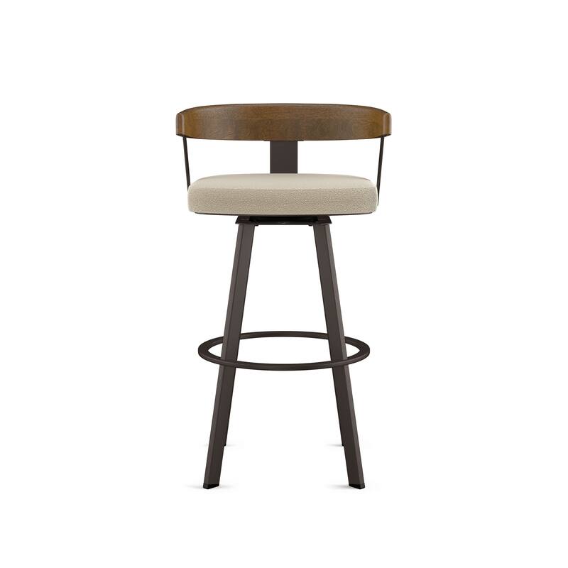 Amisco Lars Swivel Counter and Bar Stool