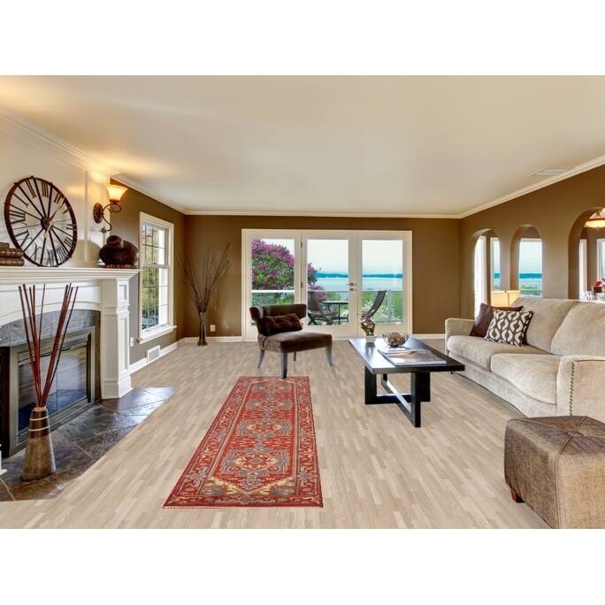 Traditional Heriz Serapi Style Runner Rug Hand-Knotted Wool Carpet - 2'6" x 11'5"