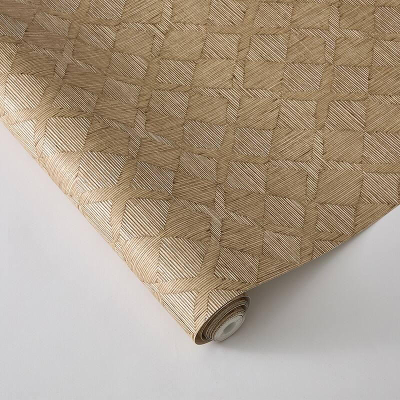 Tempaper Hoffmann Faux Sisal Textured Peel and Stick Wallpaper by Jeremiah Brent