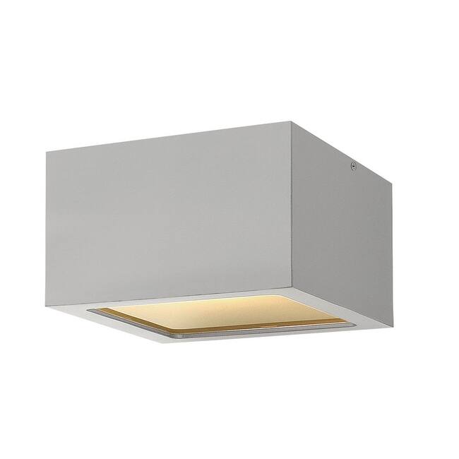 Hinkley Lighting Kube 8 Watt 6" Wide Integrated LED Outdoor Ceiling - Titanium