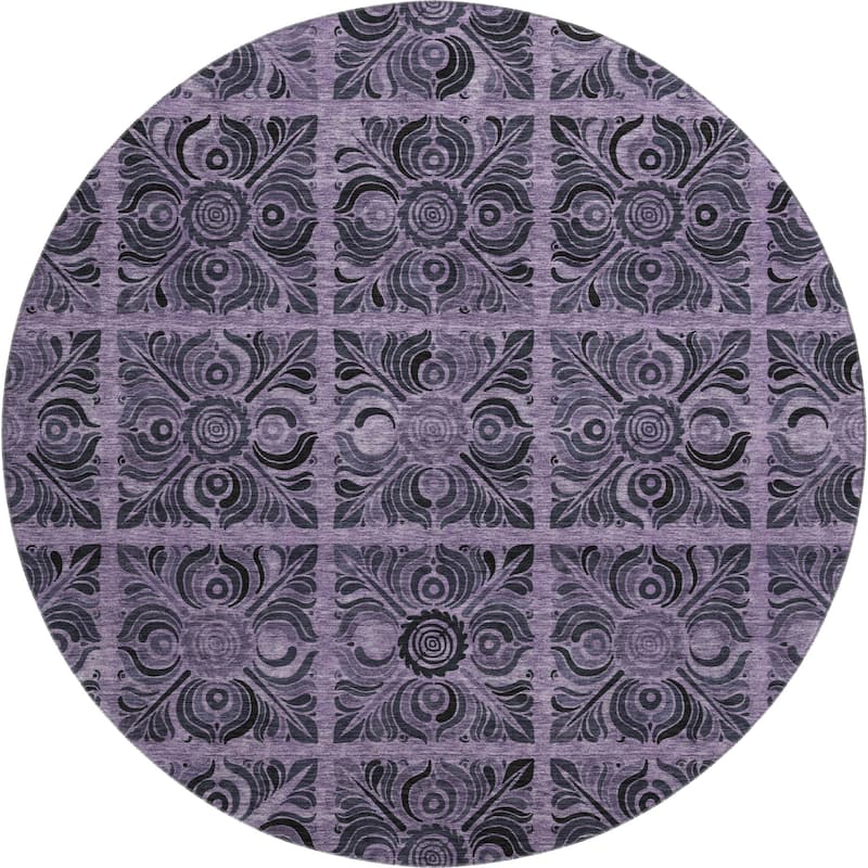 Premium Washable Super Soft Mosaic Panel Mayfield Rug
