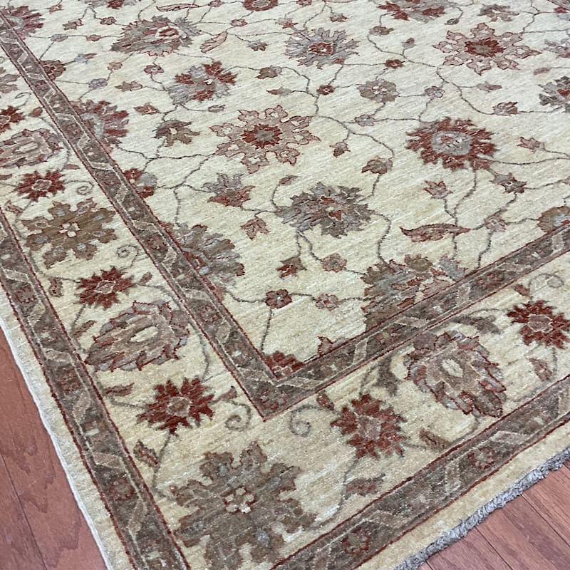 HERAT ORIENTAL Handmade Oushak Wool Rug - 6' x 8'10"