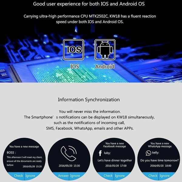 agptek bluetooth smart watch phone sim tf sleep monitor heart rate monitor for ios android